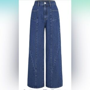 Cider Wide Leg Denim Jeans NWT XL